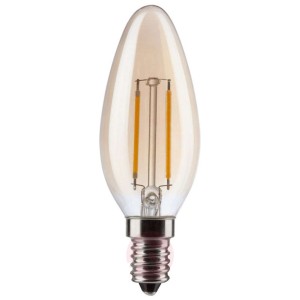 Żarówka świeczka retro LED E14 2,2 W złota 2 000 K