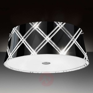 Czarna lampa sufitowa Corallo 40, 2-pkt.