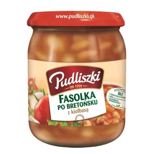 Pudliszki Fasolka Po Bretońsku z Kiełbasą 500 g