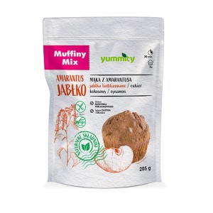 Yummity Bezglutenowe muffiny jabłkowe z cynamonem 205 g