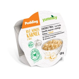 Yummity Bezglutenowy pudding ryżowy z kokosem i solonym karmelem 120 g