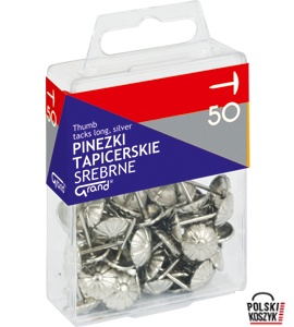 Grand Pinezka tapicerska srebrna 50 sztuk