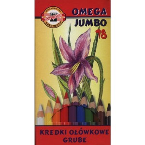 Koh i Noor Kredki Omega Jumbo 18 kolorów