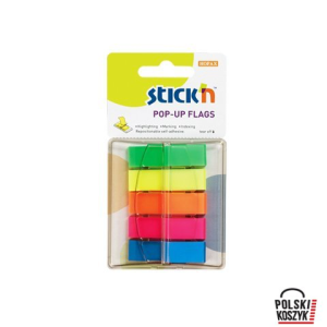 Stick'n Zakładki indeksujące w podajniku mix 45 x 12 mm 200 sztuk