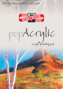 Koh-I-Noor Blok Pop Acrylic A4/10 arkuszy 400 g