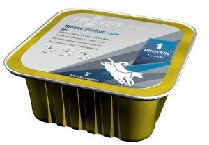 Trovet Unique Protein UPL Jagnięcina dla psa i kota tacka 100 g