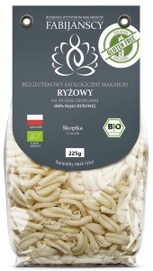 Fabijańscy Makaron (Z Ryżu Białego) Skrętka Gemelli Bezglutenowy Bio 225 g