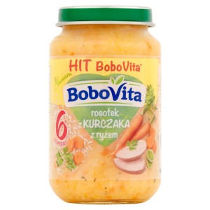 BoboVita Rosołek z kurczaka z ryżem po 6 miesiącu 190 g