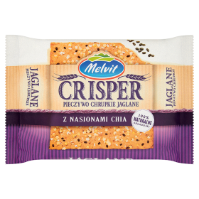 Melvit Crisper Pieczywo chrupkie jaglane z nasionami chia 100 g