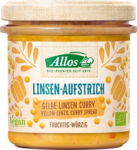 Allos Pasta z soczewicy z curry bezglutenowa BIO 140 g