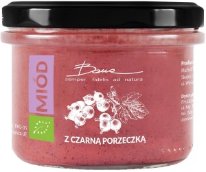 Bona Miód wielokwiatowy z czarną porzeczką BIO 250 g