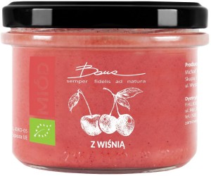 Bona Miód wielokwiatowy z wiśnią BIO 250 g