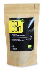 Cocoa Banany w czekoladzie 70% BIO 250 g
