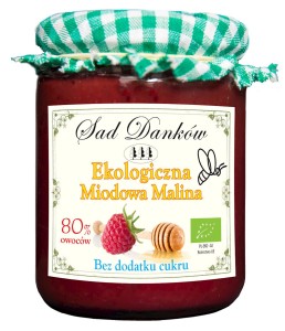 Sad Danków Dżem Miodowa Malina BIO 260 g