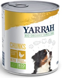Yarrah Dla psa- Kurczak z pokrzywą i pomidorem EKO 82 g