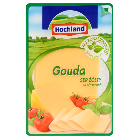 Hochland Gouda Ser żółty w plastrach 135 g