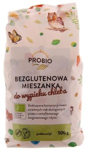 Probio Mieszanka do wypieku chleba bezglutenowa BIO 500 g
