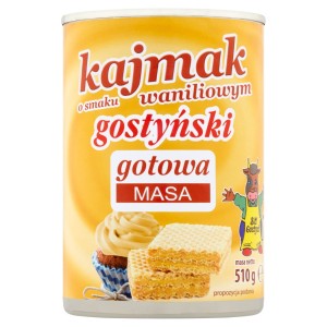 SM Gostyń Kajmak o smaku waniliowym Masa gotowa 510 g