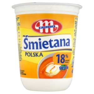 Mlekovita Śmietana Polska gęsta 18% 400 g