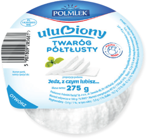 Polmlek Twaróg Ulubiony krążek półtłusty 275 g