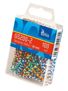 Tetis Spinacze okrągłe zebra 28 mm 100 sztuk