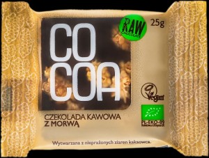 Cocoa Czekolada kawowa z morwą BIO 25 g