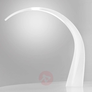 Biała lampa biurkowa LED Taj