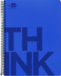 Kołonotatnik LIDERPAPEL Think, A5, w kratkę, 160 kart., 70gsm, perforacja