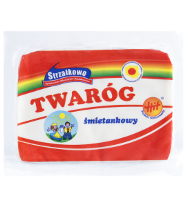 Strzałkowo Twaróg śmietankowy kostka 250 g