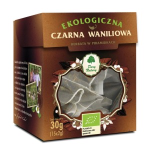 Dary Natury Herbata czarna waniliowa piramidki BIO 15 x 2 g