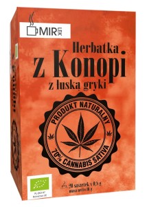 Mir-Lek Herbatka z konopi z łuską gryki BIO 20 x 0,8 g