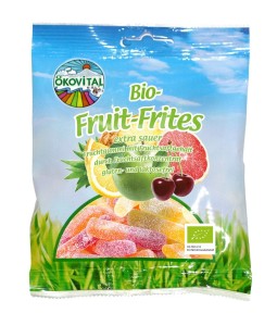 Okovital Żelki owocowe kwaśne bez laktozy bezglutenowe BIO 100 g