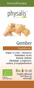 Physalis Olejek eteryczny Gember (Imbir) EKO 10 ml