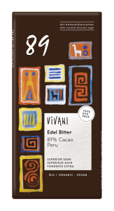 Vivani Czekolada gorzka Peru 89% BIO 80 g