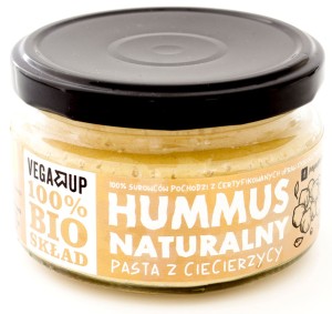 Vega Up Hummus Naturalny pasta z cieciorzycy Bio 190 g