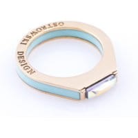 Pierścionek Ostrowski Design Classic Super Light Cyan