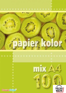 Kreska Papier xero A4 mix kolorów 100 arkuszy