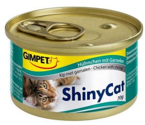 Gimpet Shinycat Huhnchen mit Garnelen - kurczak i krewetki puszka 70 g