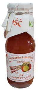 Tłocznia Maurera Sok rabarbarowy z jabłkiem Bio 300 ml