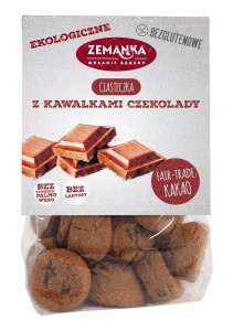 Zemanka Ciasteczka z kawałkami czekolady bezglutenowe BIO 100 g