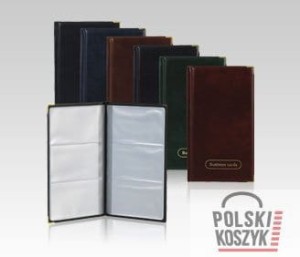 Wizytownik na 60 wizytówek LUX WI-13 Biurfol Czarny