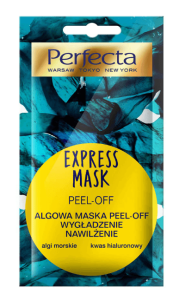 Perfecta Express Mask Perfecta Beauty algowa maska peel-off Wygładzenie, Nawilżenie 8 ml