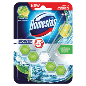 Domestos Power 5+ Green Tea & Citrus Zest Kostka toaletowa 55 g