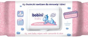 Bobini Baby Chusteczki dla dzieci Sensitive 63 szt