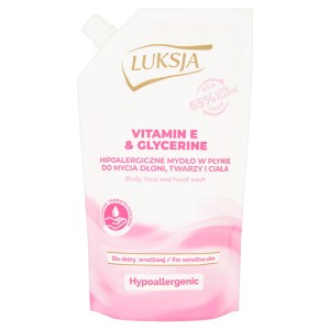 Luksja Hypo allergenic Witamina E + gliceryna Mydło w płynie 400 ml