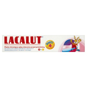 Lacalut Pasta chroniąca zęby mleczne przed próchnicą dla dzieci do 4 lat 50 ml