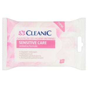 Cleanic Chusteczki do higieny intymnej Sensitive Care 20 szt