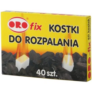 Kostki Do Rozpalania (Białe) ORO-Fix" 40 szt"
