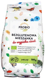 Probio Mieszanka do wypieku ciasta bezglutenowa BIO 500 g