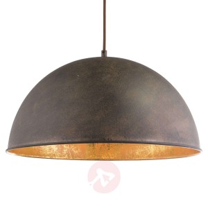 Rdzawa metalowa lampa wisząca Xirena I